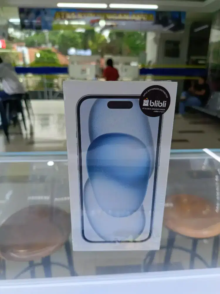 iPhone 15 blue biru BNIB garansi resmi tAm ibox GDN Blibli