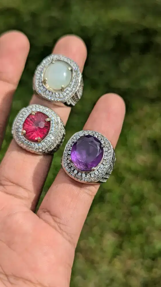 Batu permata ametys red topaz giok burma