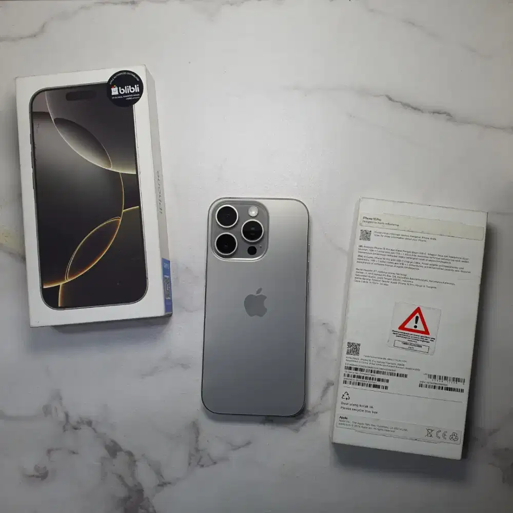 iPhone 16 Pro 256 Natural Titanium garansi ibox blibli