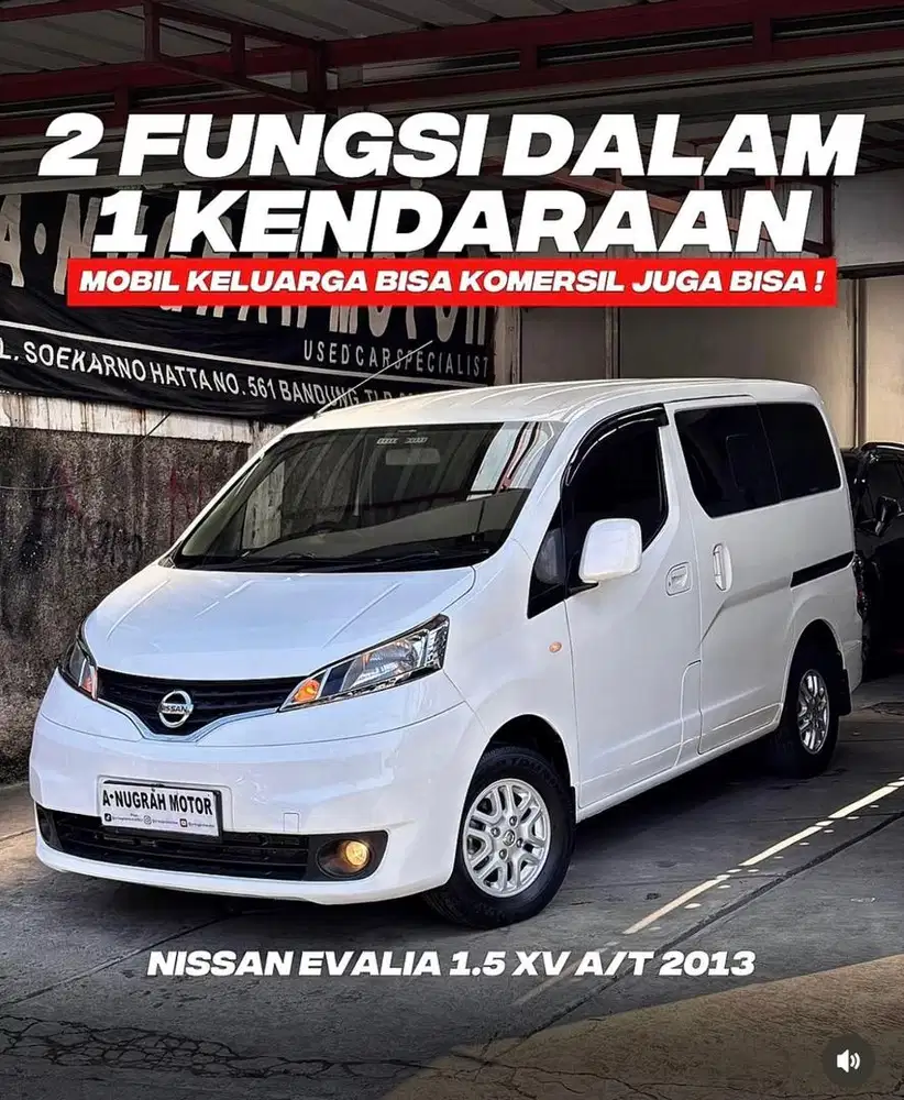 PAJAK PANJANG !! Nissan EVALIA XV MATIC KEYLESS 2013 || ANM