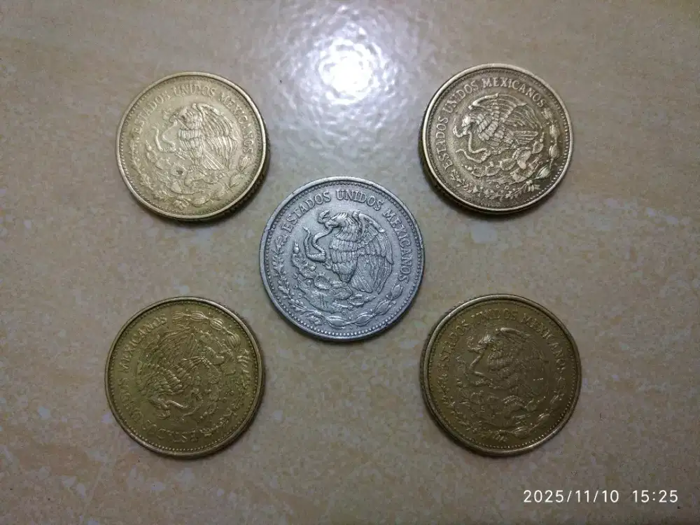 Coin koin 100 dan 500 maxico