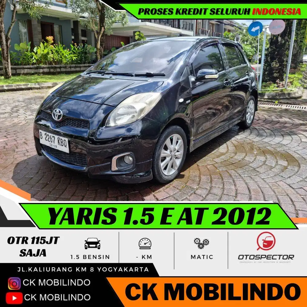 (Dp5jt) Toyota Yaris E Matic 2012 ORISINIL Kredit Murah