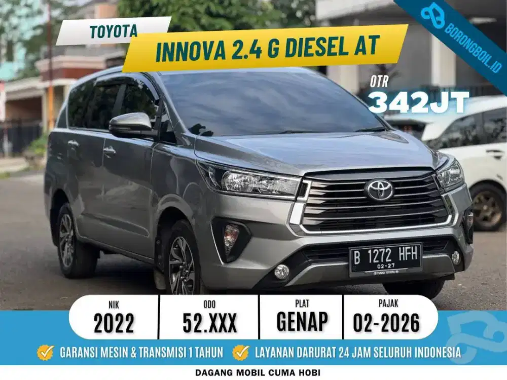 Toyota Kijang Innova G 2.4 DIESEL AT 2022
