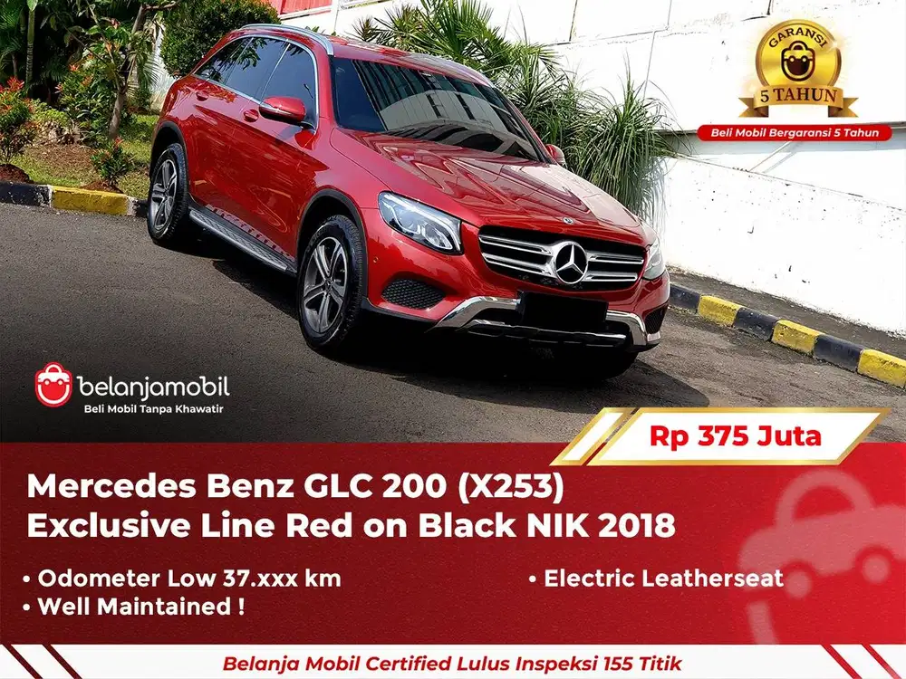 [ GARANSI 5TH ] Mercy Mercedes Benz GLC200 GLC 200 X253 Red 2018/2019