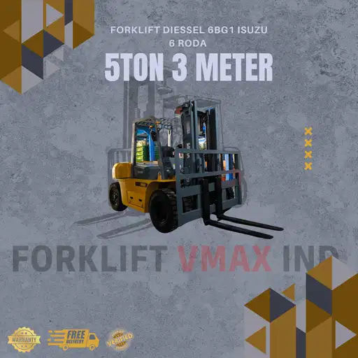 FORKLIFT VMAX DIESSEL 5TON 3METER 6Wheel