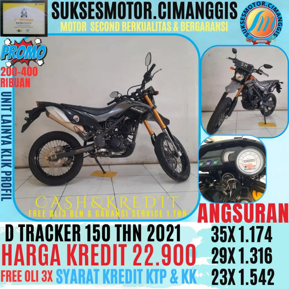 D TRACKER 150 CASBACK UPTO 700 RIBUAN FREE OLI 3BLN