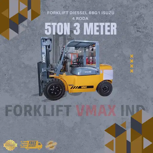 FORKLIFT VMAX DIESSEL 5TON 3METER 4Wheel