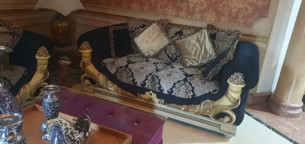 Sofa set dan meja lux