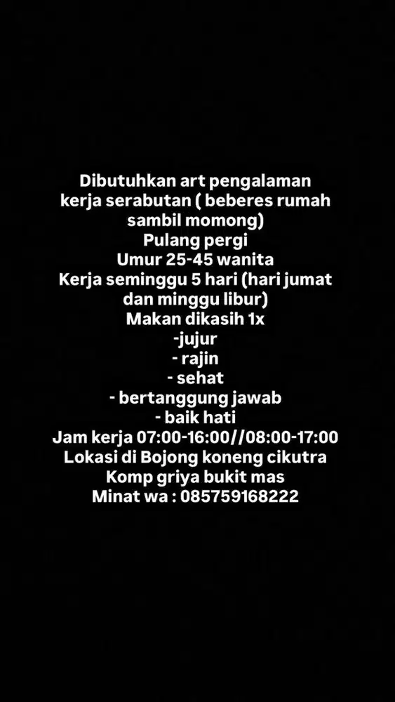 Di cari art serabutan