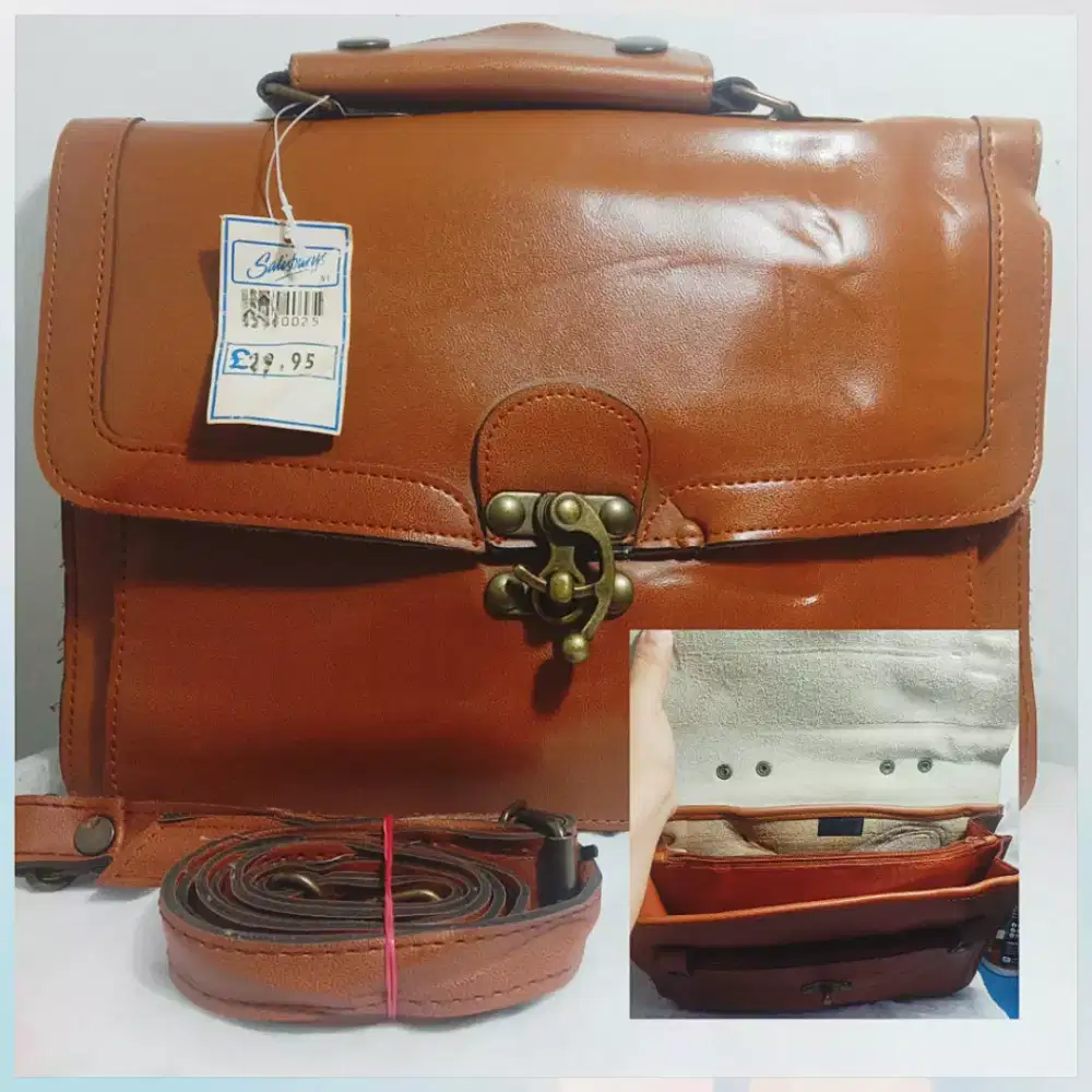 Tas kulit asli second branded import