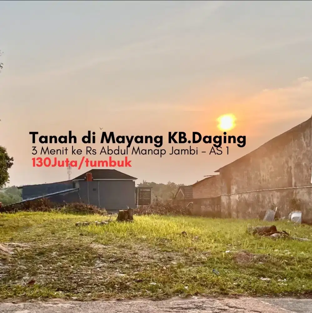 Tanah di Mayang Kebun daging Kota Jambi