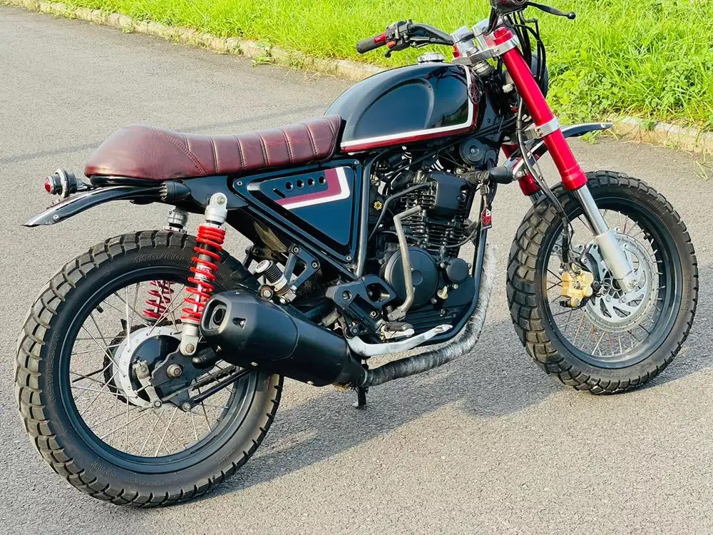 Yamaha scorpio 2011 custom scrambler scorpio modif caferacer scorpio