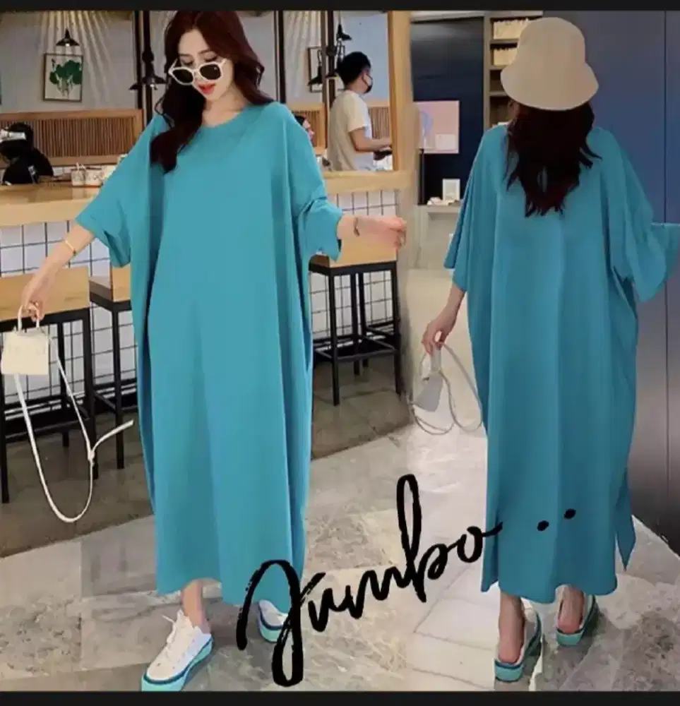 Daster long dress jumbo ld 120cm