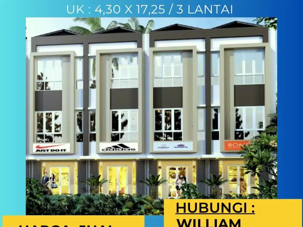 JUAL RUKO BARU JL ADHYAKSA BARU LOKASI DI PUSAT BISNIS PANAKUKANG MAKASSAR