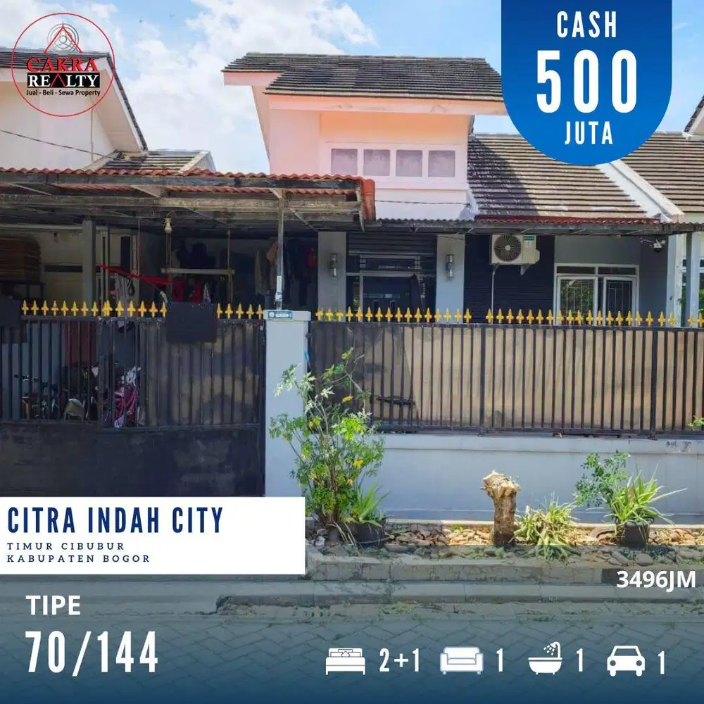 Rumah bagus siap huni di citra indah city