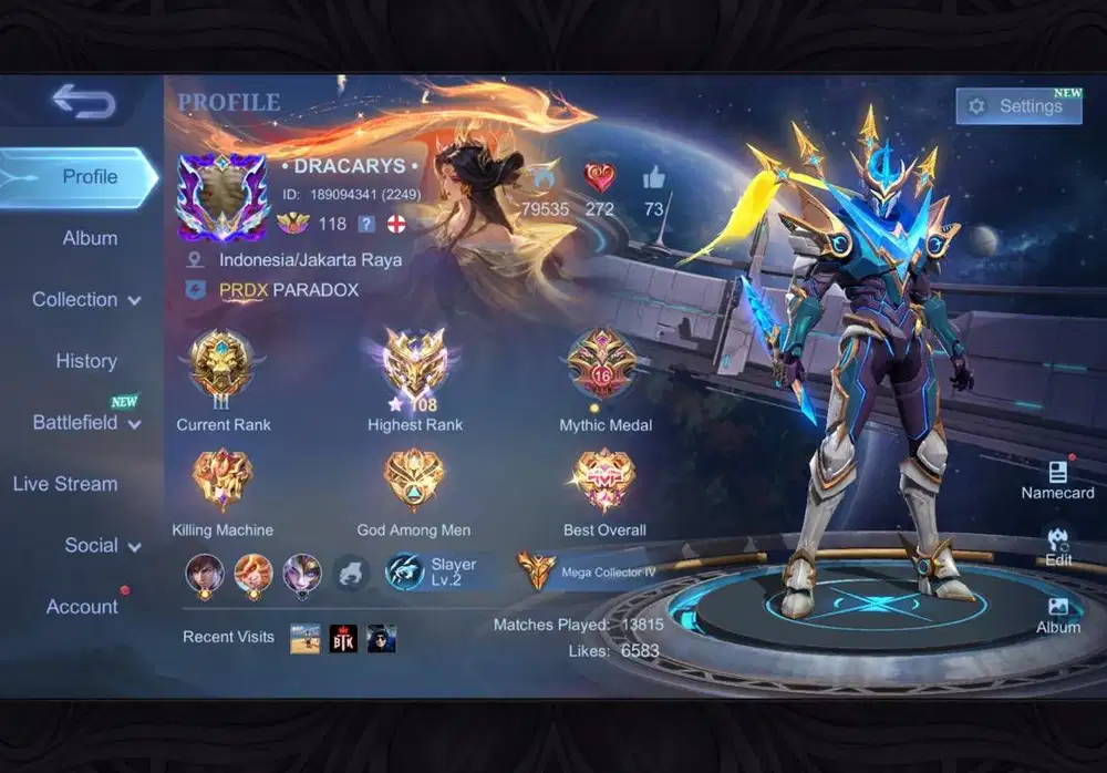 JUAL ID MOBILE LEGENDS ALL MAX