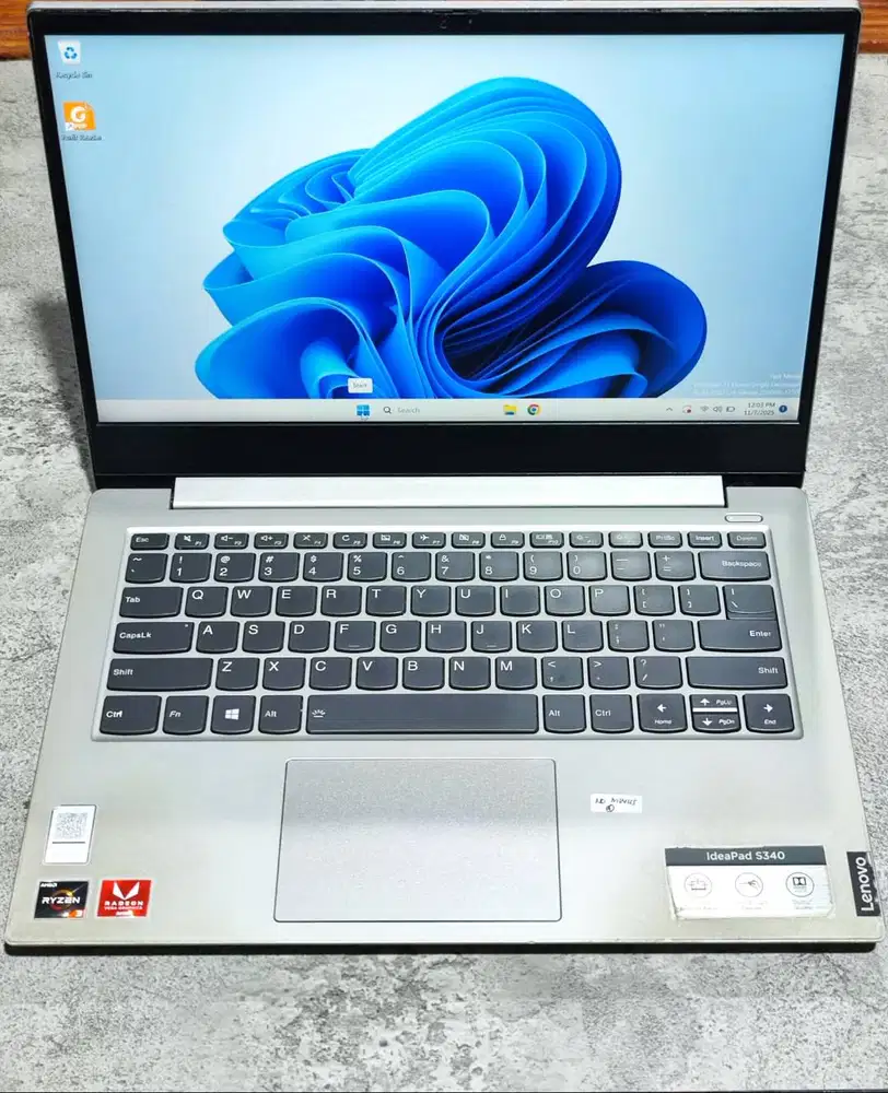 LENOVO IDEAPAD S340 14API AMD Ryzen 3 3200U | RAM 8GB | 512GB SECOND
