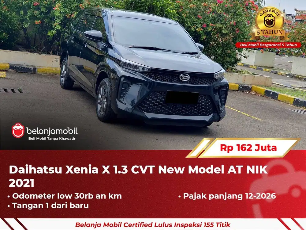[ GARANSI 5TH ] Daihatsu Xenia X 1.3 CVT New Model AT 2021/2022