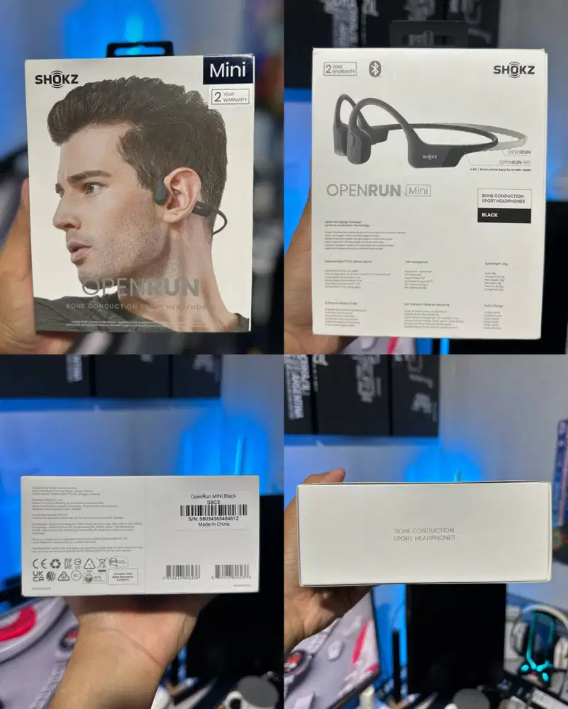 Shokz Openrun Mini Black (Masih Garansi) | Bone Conduction Earphone