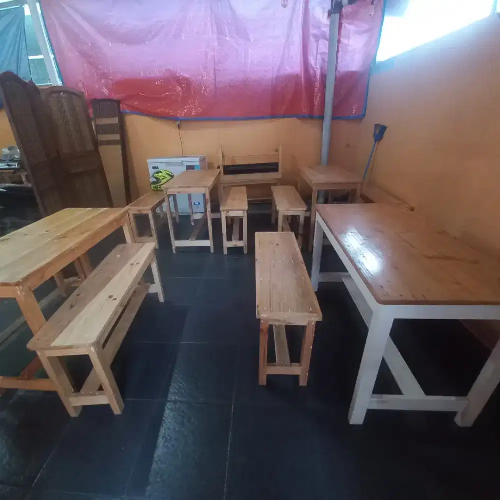 meja kursi ex rumah makan