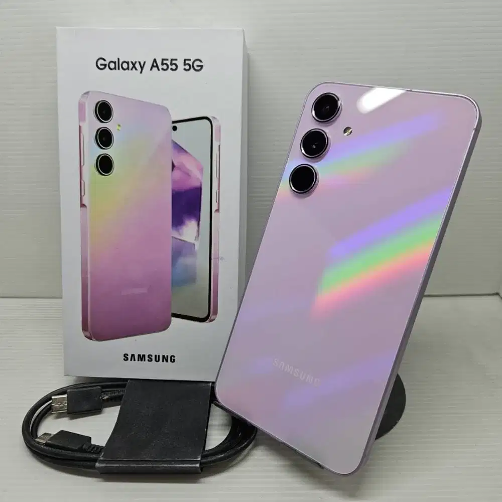 LIKE NEW 99.9% SAMSUNG GALAXY A55 5G 8/256 LILAC NO MINUS EX SEIN LENG