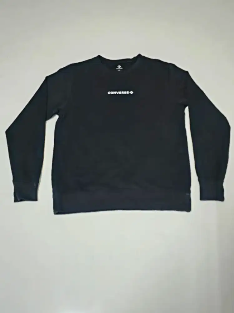 Sweater ori Converse size S Blue Black