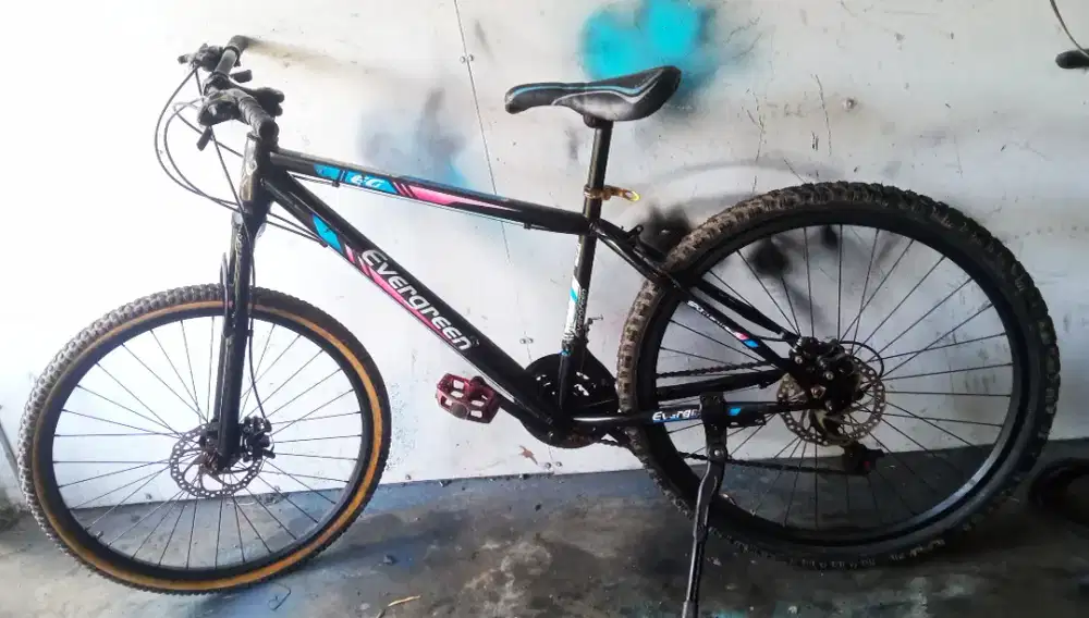 Sepeda mtb 26in evergreen 3x7speed siap gowes