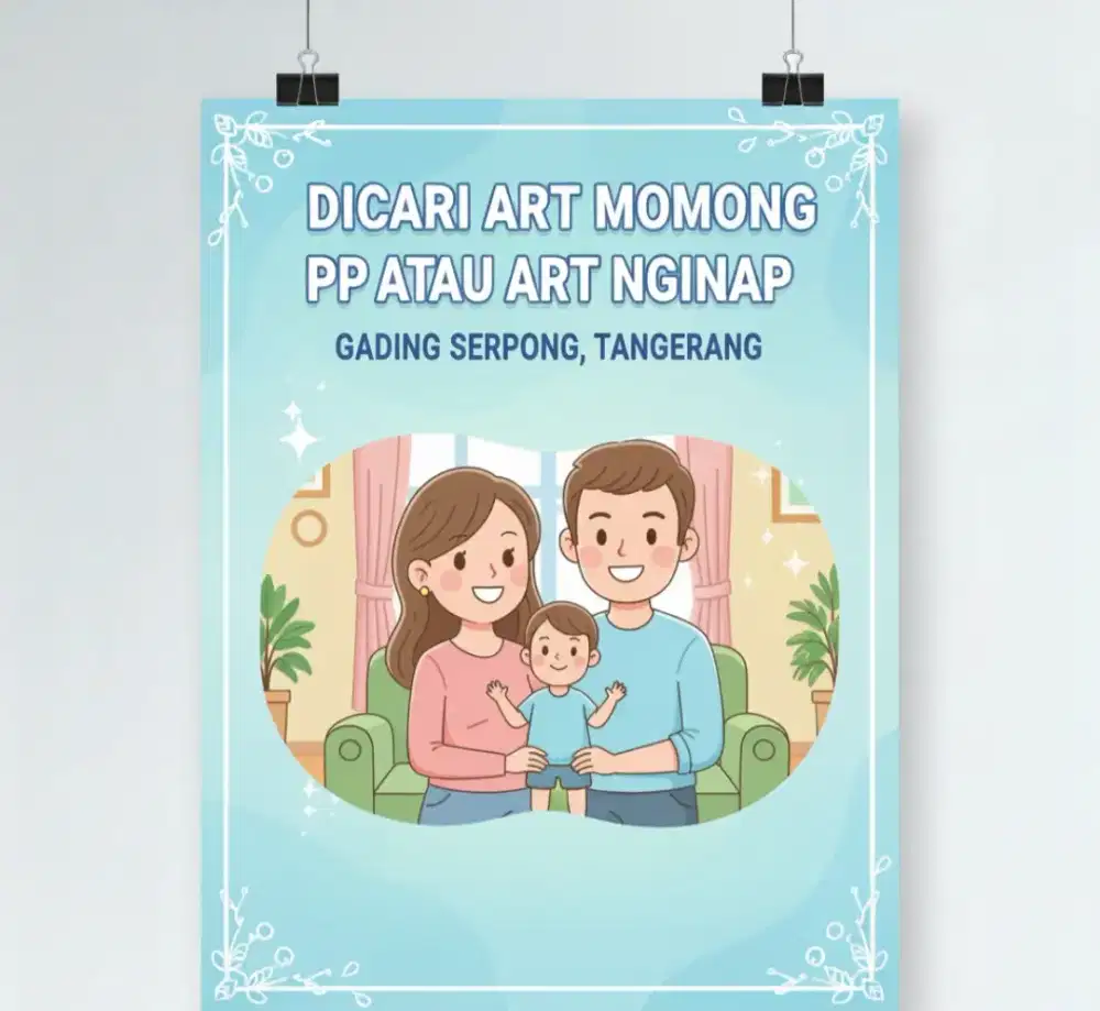 DICARI: ART MOMONG PP atau NGINAP di GADING SERPONG