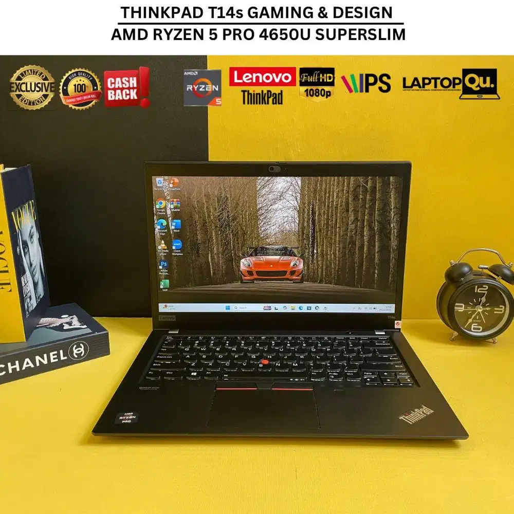 THINKPAD T14s AMD RYZEN 5 PRO 4650U / RAM 16GB / SSD 256GB / GRADE A