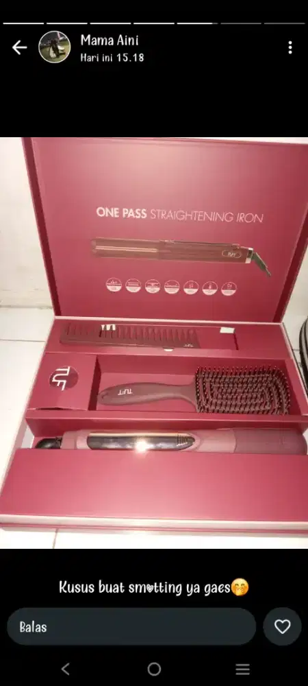 Catokan merk tuft baru dipakai sebulan