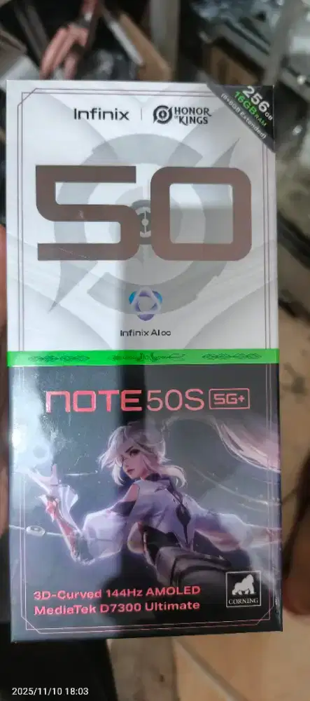 Infinix note 50s 8/256GB 5G BARU