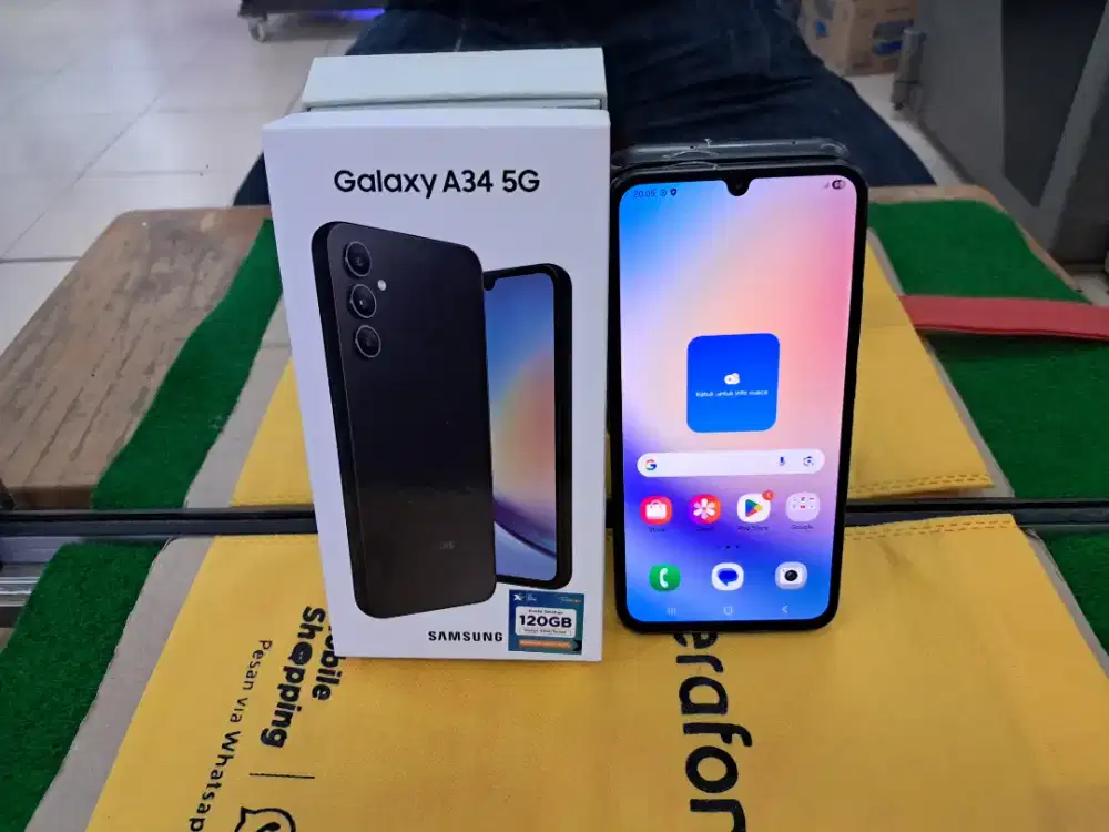 Samsung A34 5G 8/128 gb mulus no minus lengkap normal