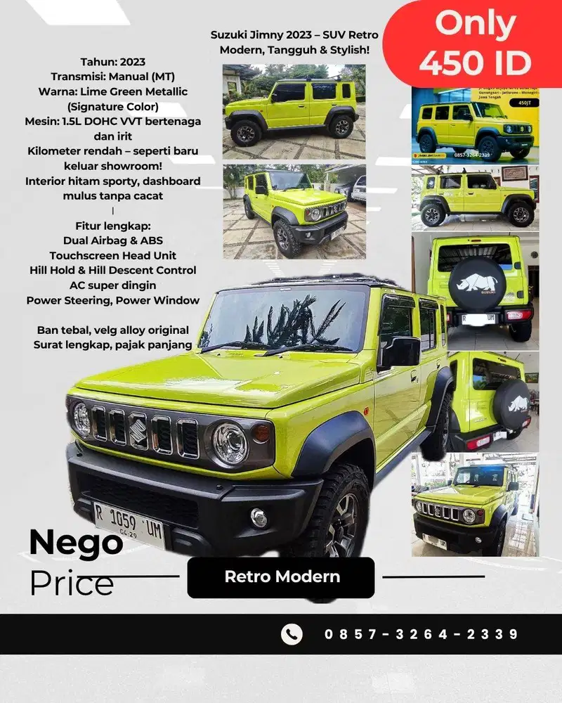 Suzuki Jimny 2024 – Offroad Ready, Lifestyle Anak Muda Banget!