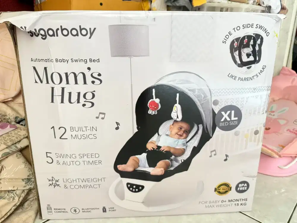 Bouncer sugar baby mom's hug automatic