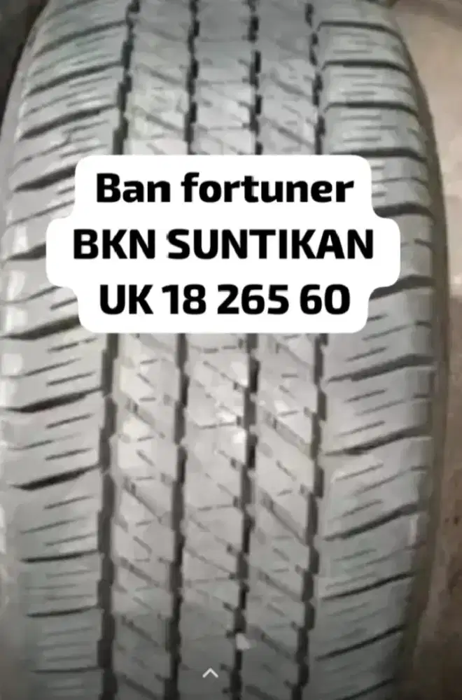 Ban fortuner BKN SUNTIKAN 18 265 60