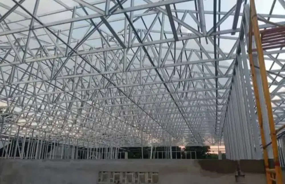 Monggo rangka atap rumah rangka baja ringan terpasang murah meriah