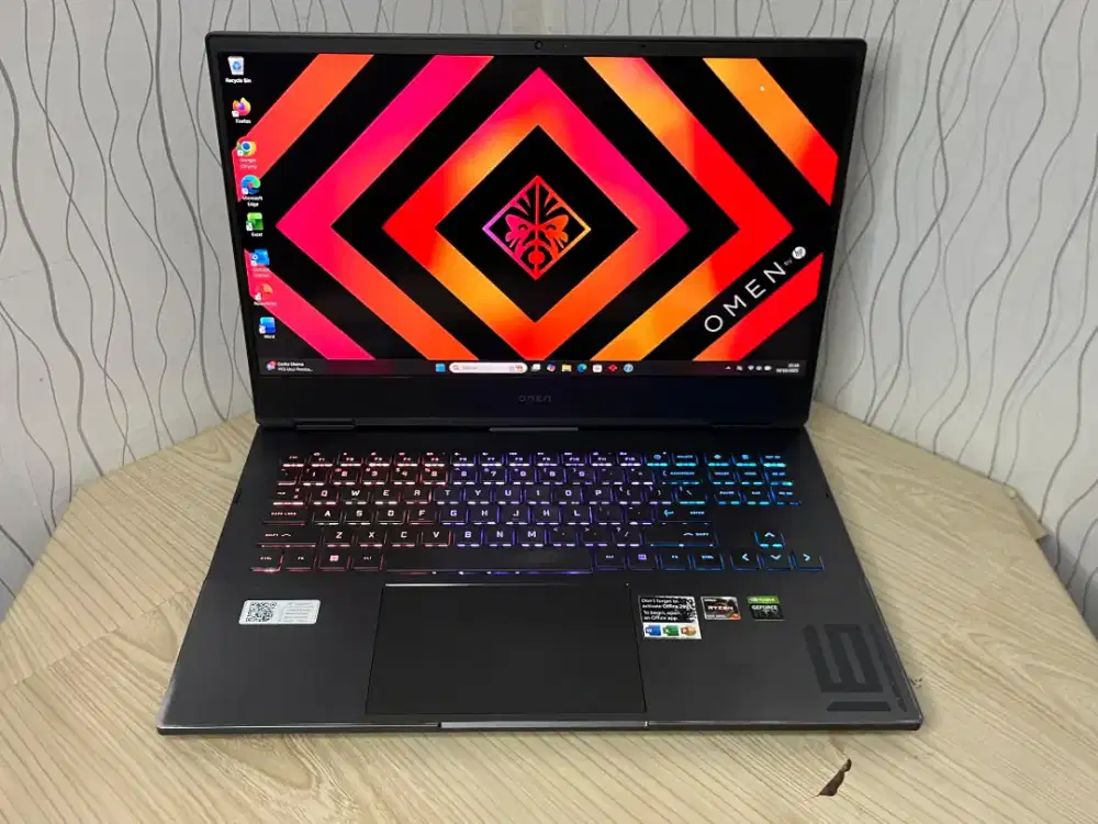 HP gaming Omen 16 Amd ryzen 7 ram 16/512 Rtx 3060 siap pakai