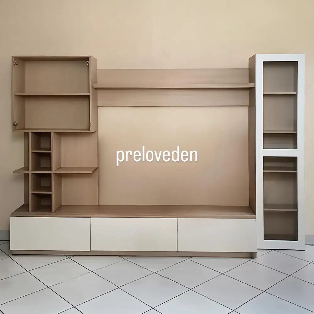 Set Lemari TV Neo Salom By Informa / Rupa Rupa (Preloved)