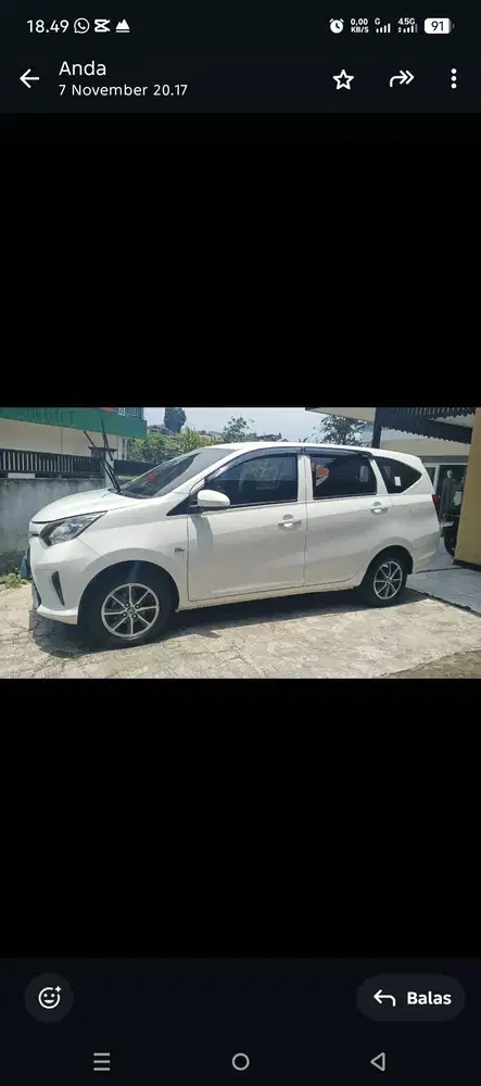 Mobil Toyota calya E manual 2018