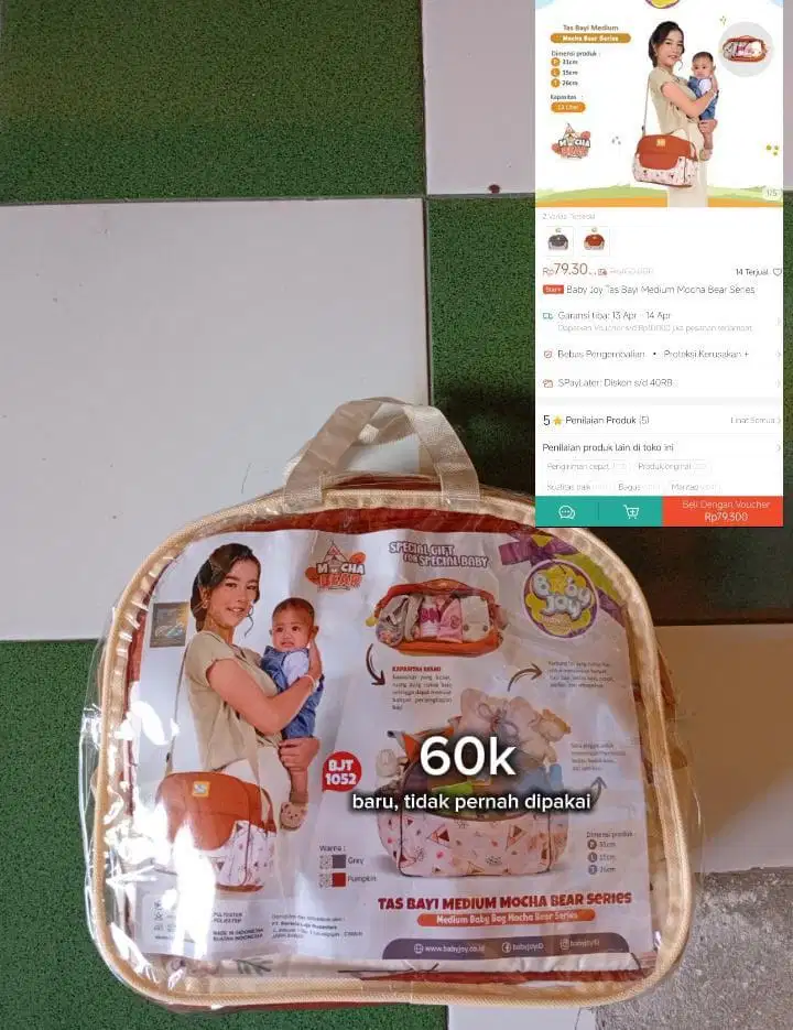Tas bayi merk baby joy kecil
