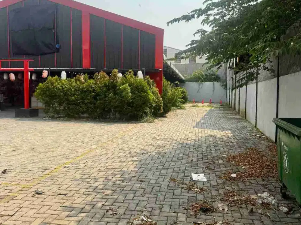 Disewakan kavling komersil pinggir jalan karang tengah luas 1200m hrg 525jt /thn