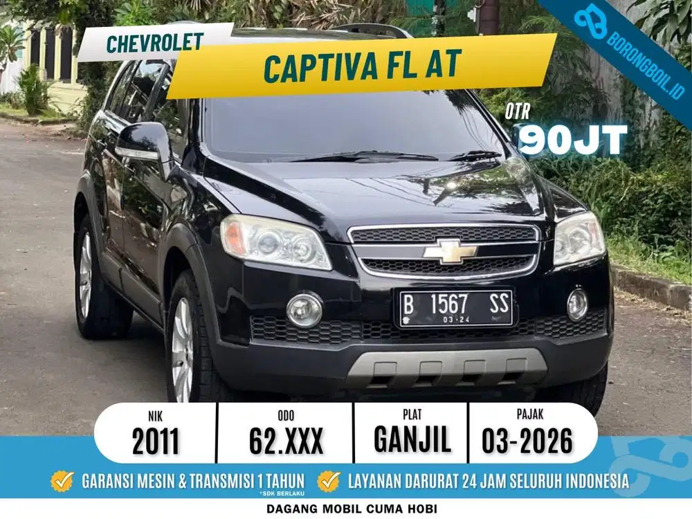 KM 62RB CAPTIVA 2.4 BENSIN AT 2011 ISTIMEWA