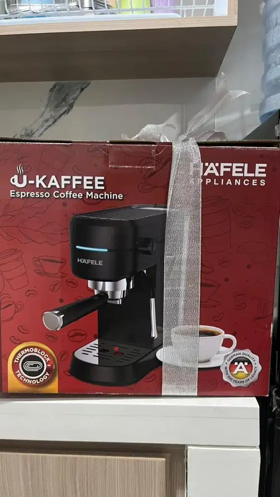 Manual Espresso Coffee Maker, Black Matte, 15 bar