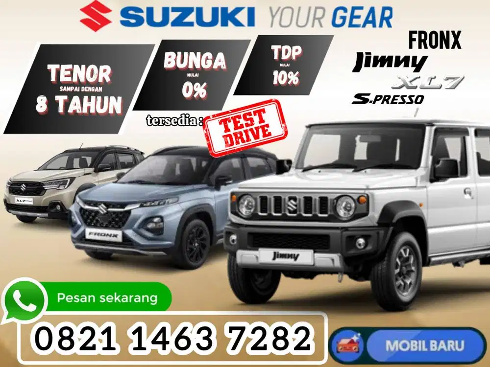 [Mobil Baru] jimny 5D 3D 5 / 3 pintu ready stock kredit cash fronx xl7