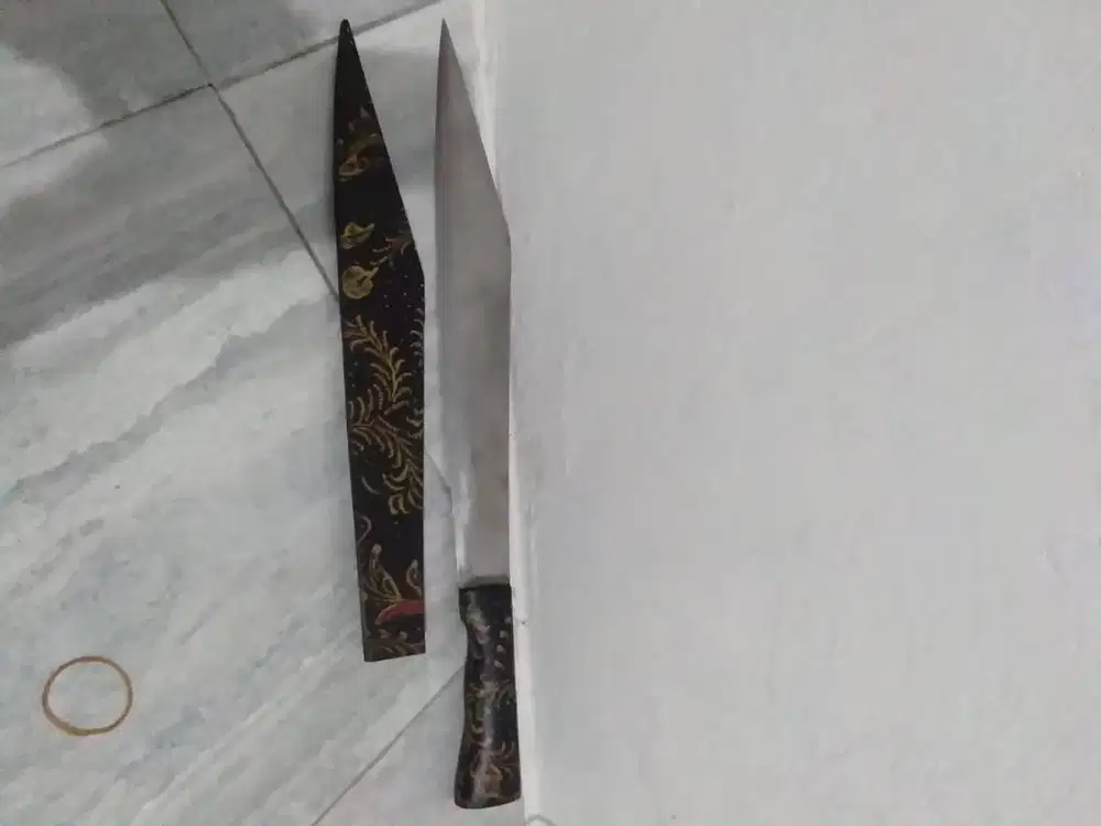 Parang Madura sarung kulit gagang sama