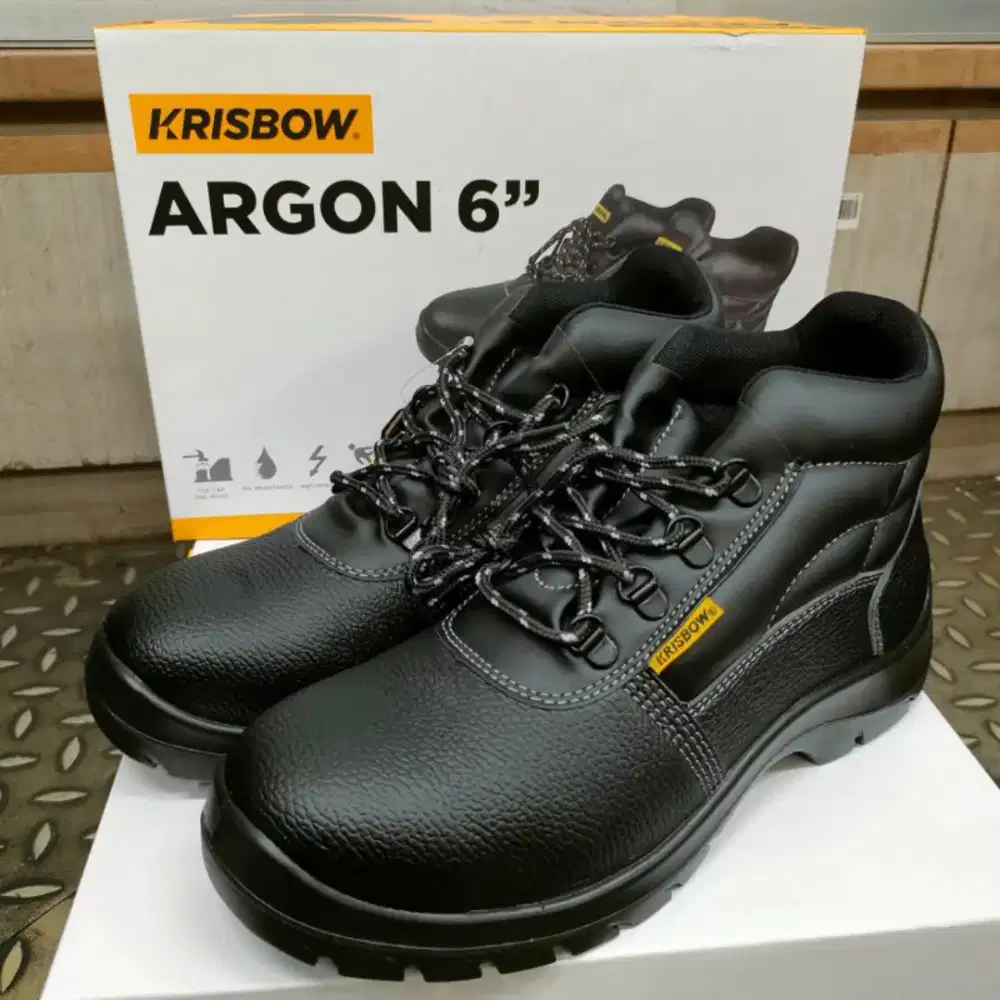 JUAL RUGI. Sepatu Safety Krisbow Argon 6 size.42.