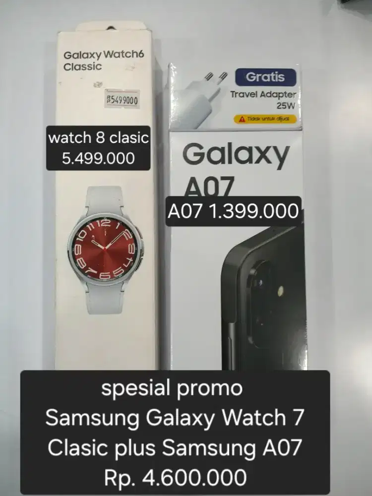 Samsung Galaxy Watch 7 clasic 43mm free Samsung A07