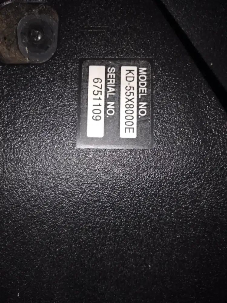 Djual tv Sony KD 55X8000E layar rusak