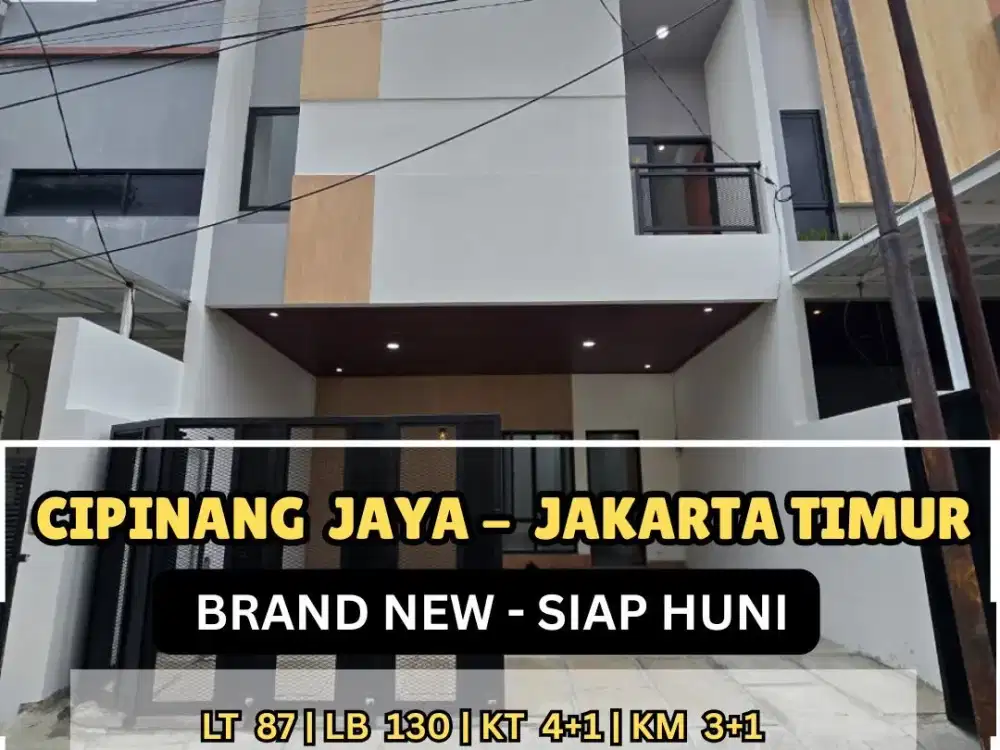 Rumah baru di komplek one gate cipinang jaya Jakarta timur