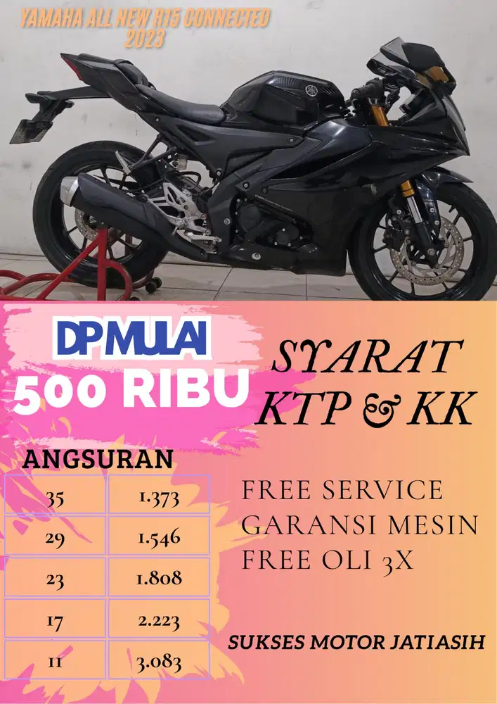 PROMO DP MURAH YAMAHA ALL NEW R15 CONNECTED 2023 BISA CASH/KREDIT
